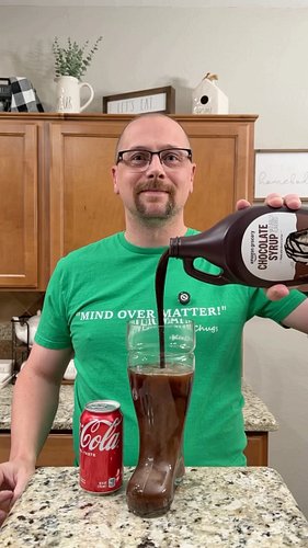 Chugging Tootsie Roll! Coca Cola & Chocolate Syrup! #kenchugs #cocacola #fyp