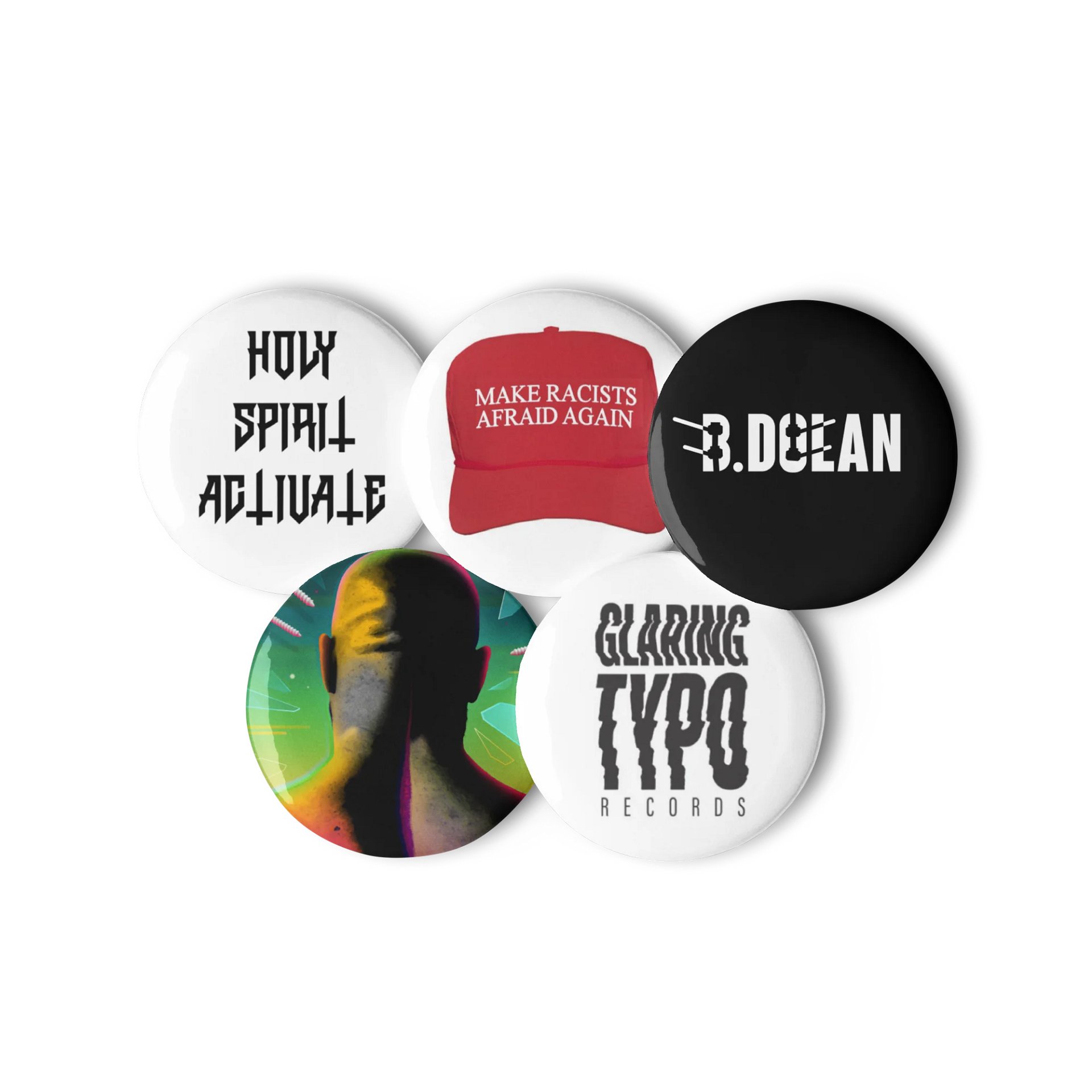 "Fight Naked" Button Pack product image (3)