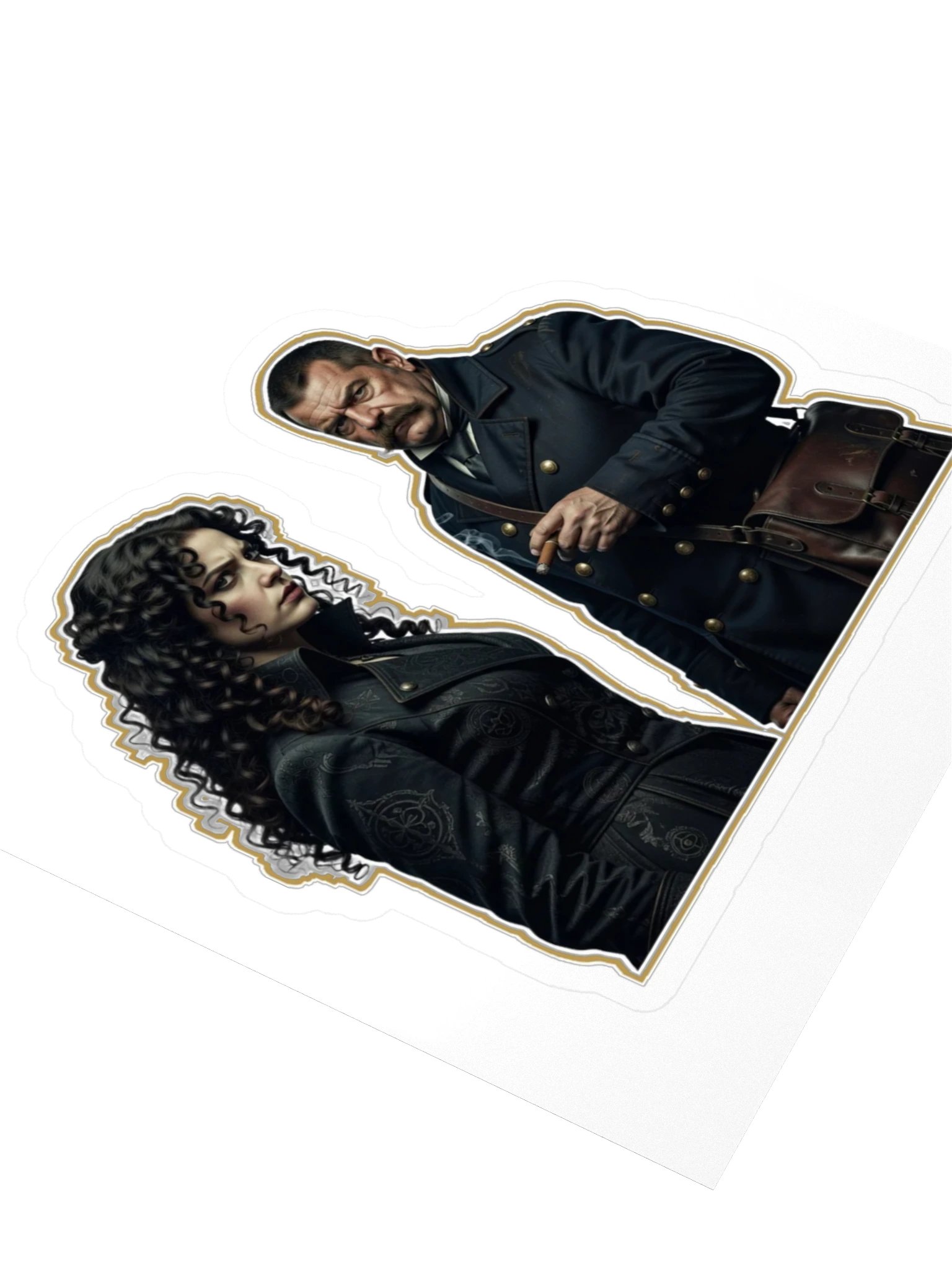 The Brass Veil — Sasha & Dimworth Sticker product image (3)