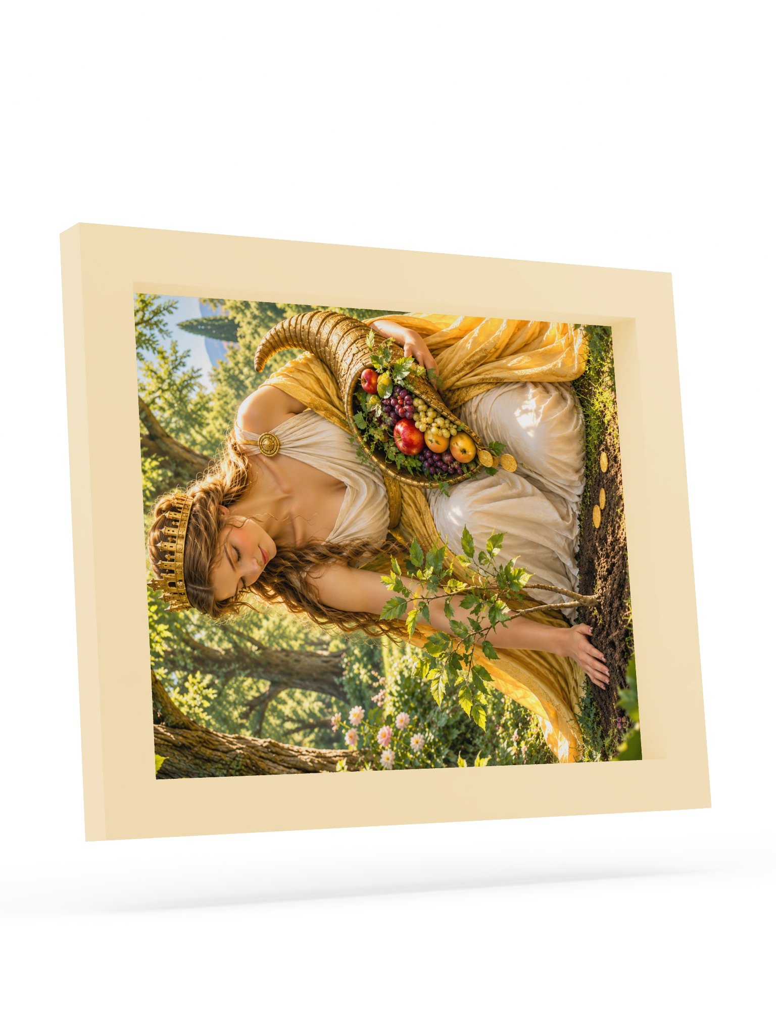 Framed Poster, Golden Goddess Nurturing the Sapling product image (9)
