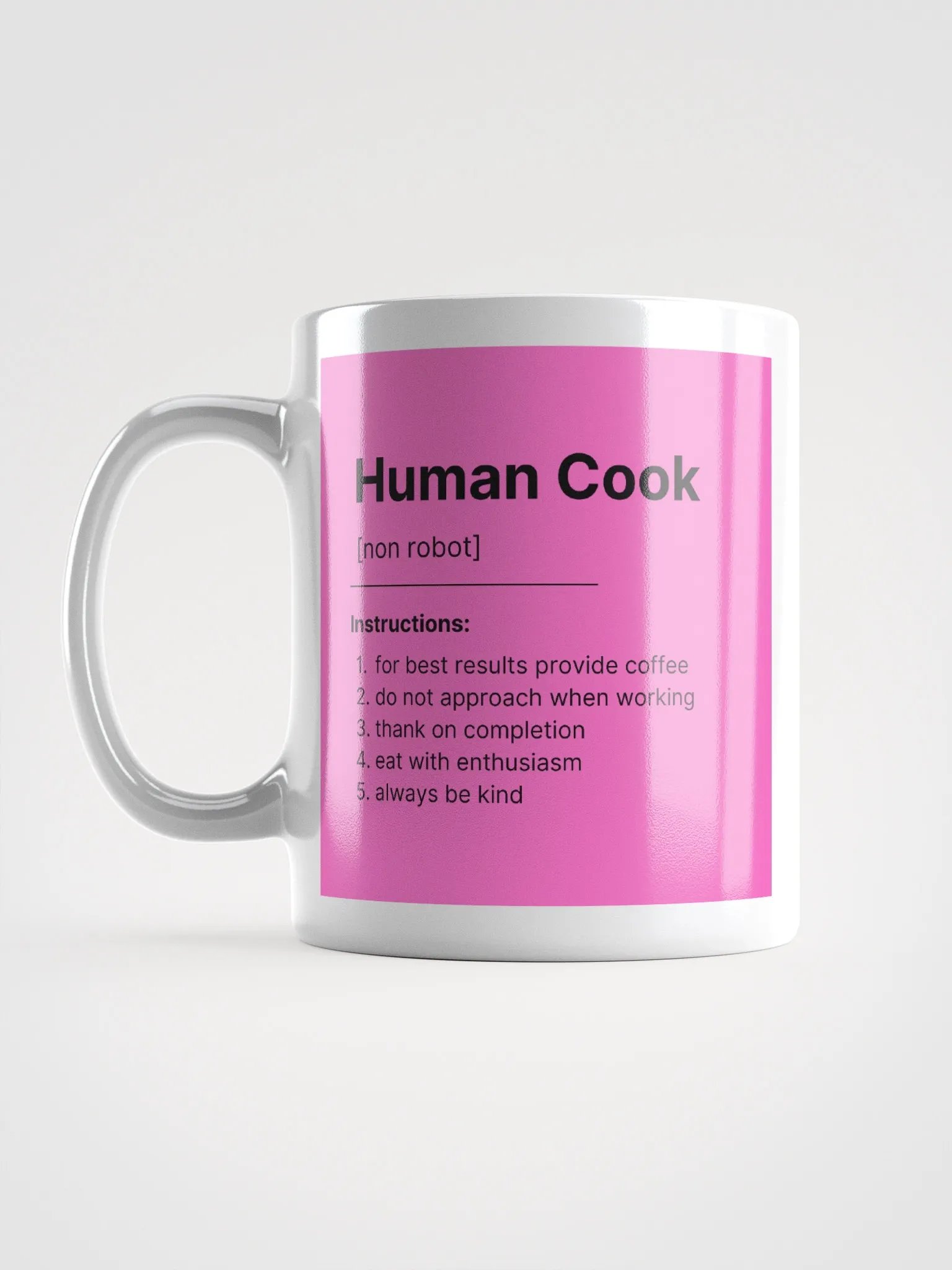 Human Cook Mug - Pink product image (1)