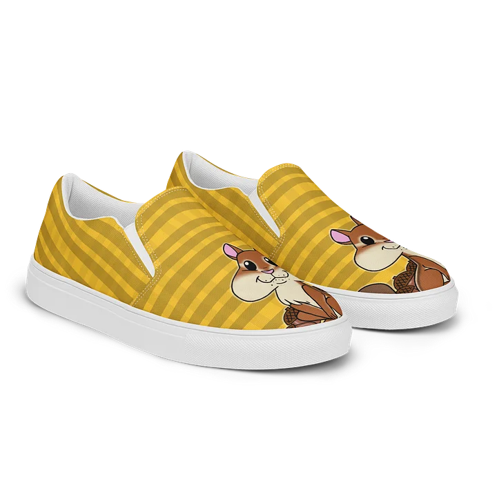 "Cheeky Chipmunk" - Women's Slip-On Canvas Shoes product image (2)