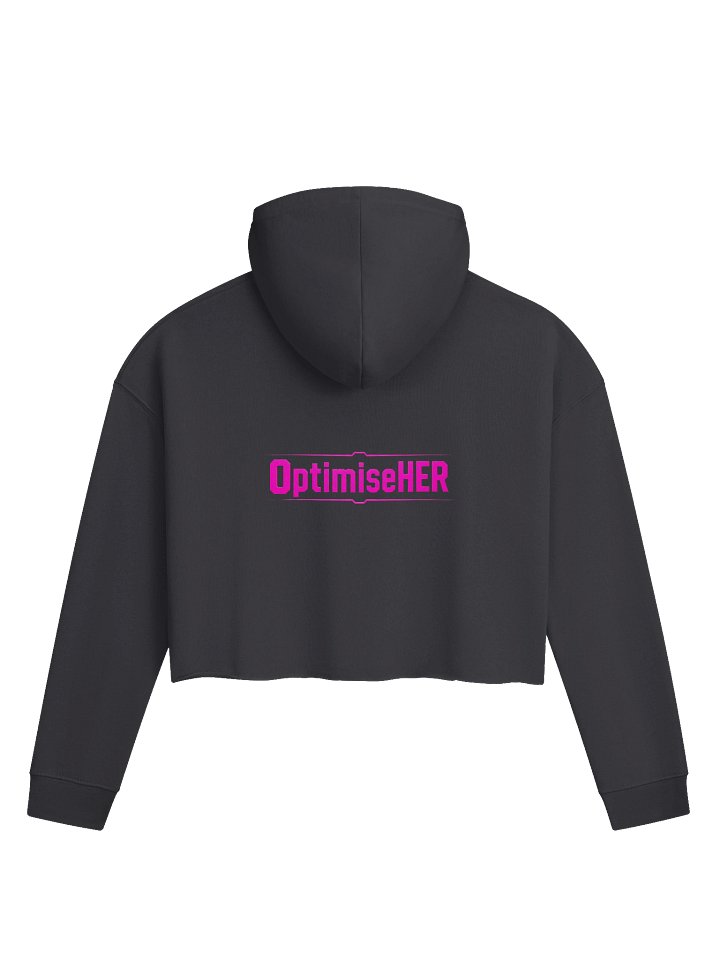 OptimiseHER Pink Crop Hoodie product image (2)