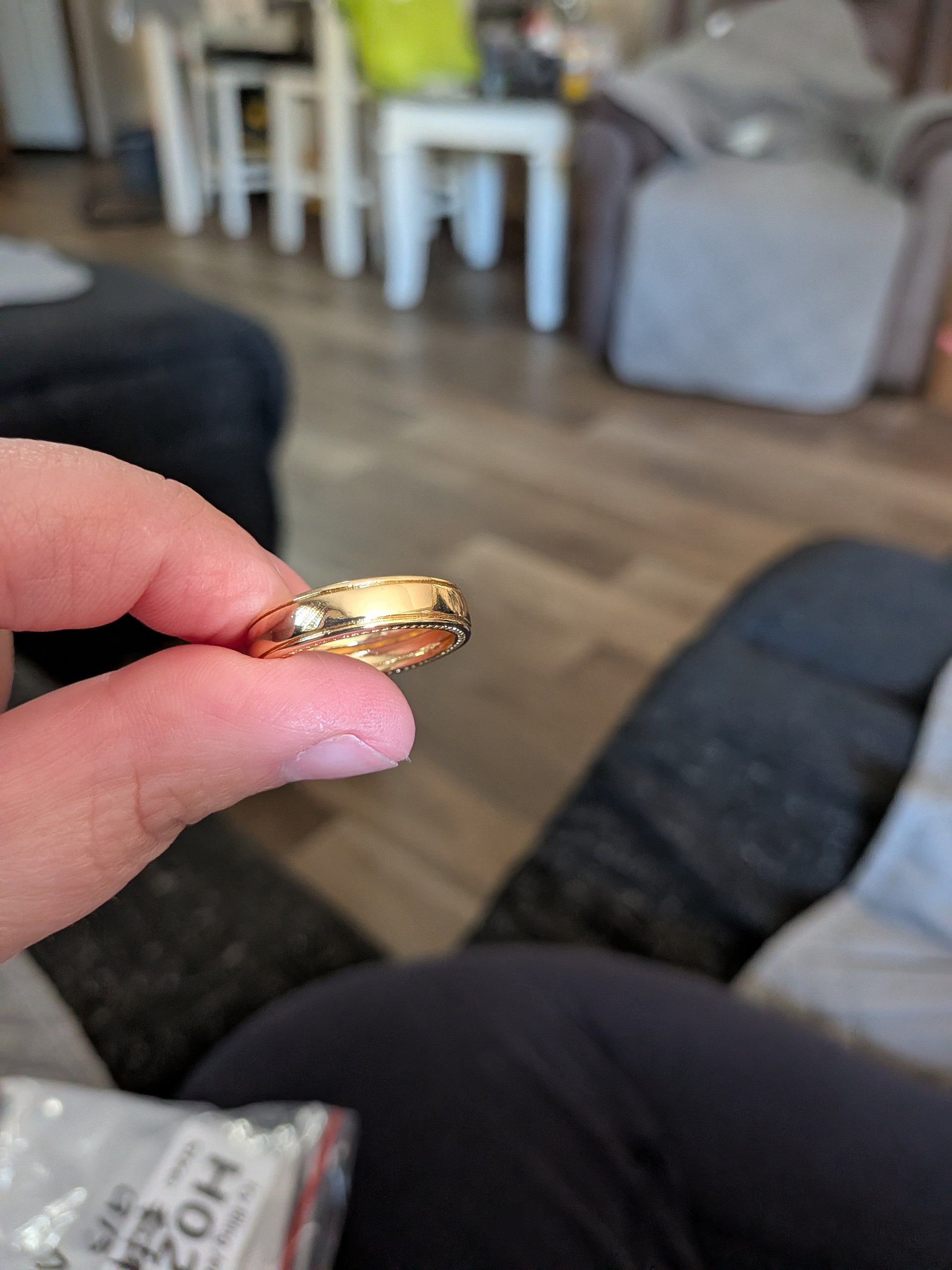 14k Gold Coated Unisex Wedding Band - Size 9 product image (1)