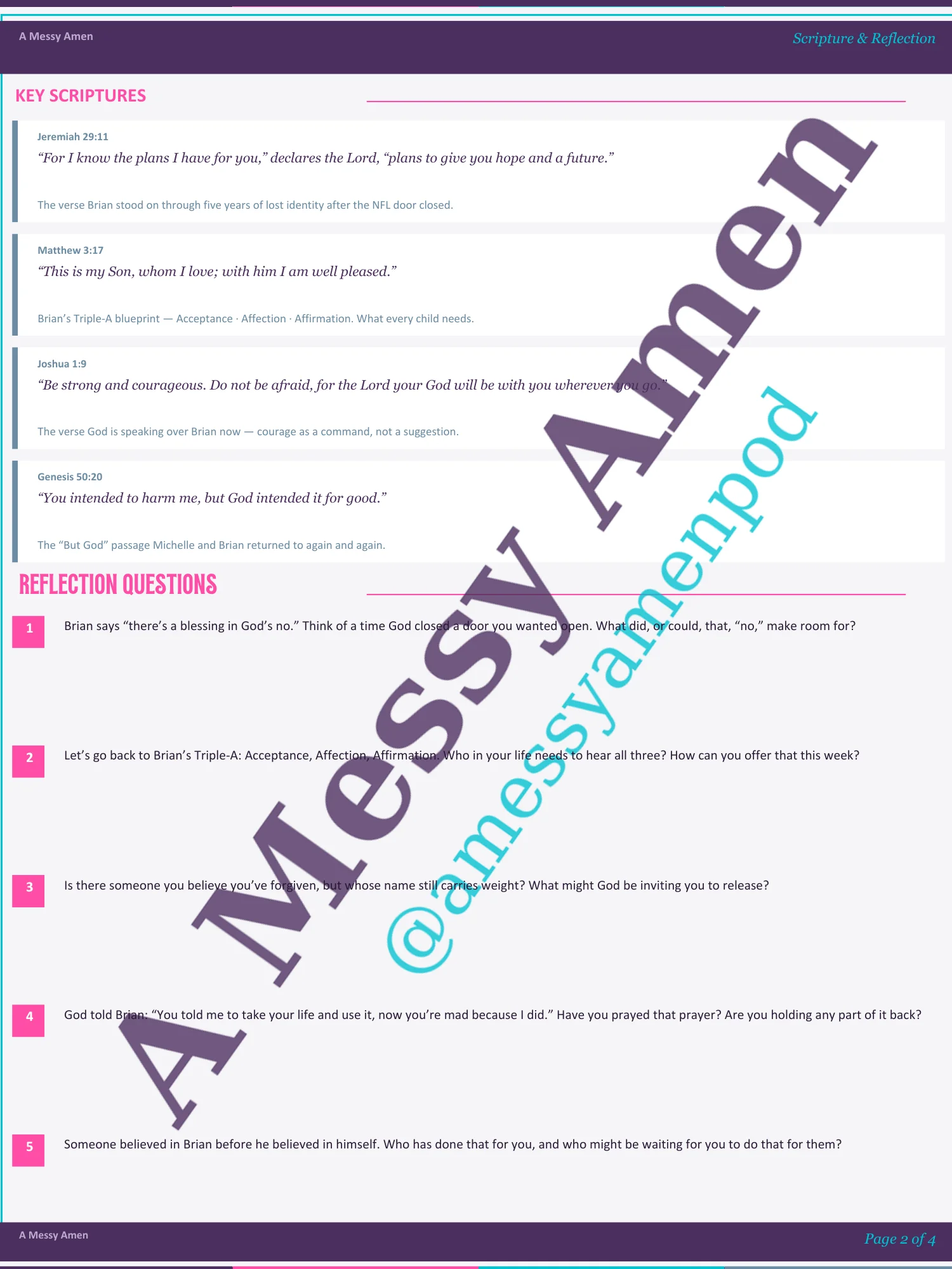 Pain Into Purpose - A Messy Amen Episode 5 Devotional Companion product image (3)