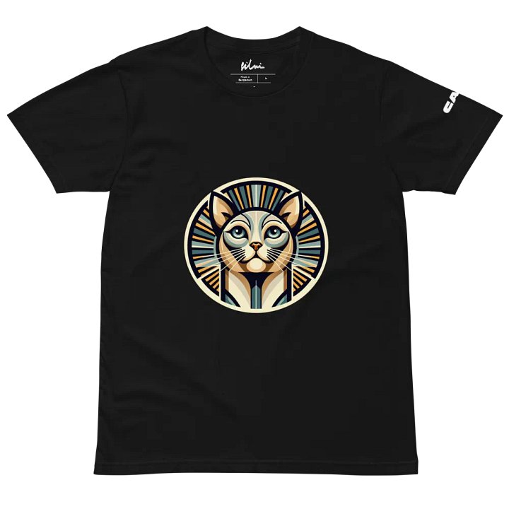 Pharaoh Cat Unisex T-Shirt – Bold & Artistic Feline Design 🐾✨ product image (2)