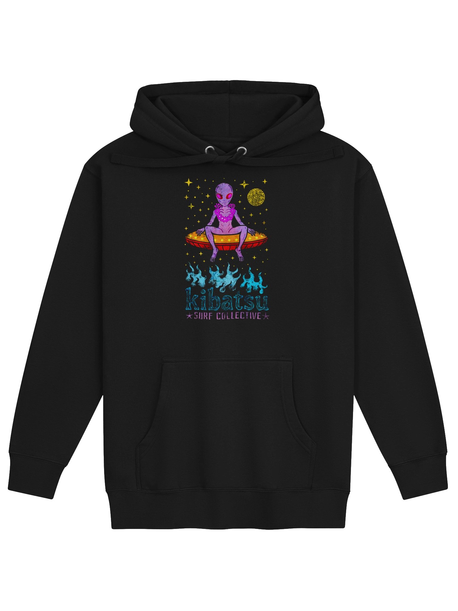 Kibatsu Surf Collective Alien Garland UFO Moon Hoodie product image (3)