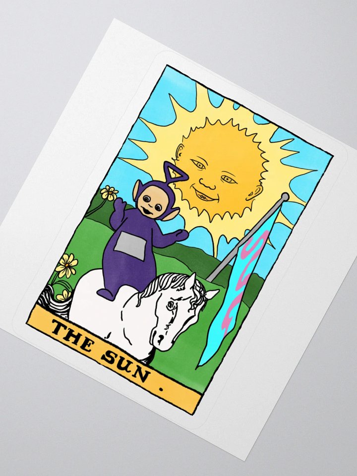 Teletubbies Sun Tarot Card Sticker product image (2)