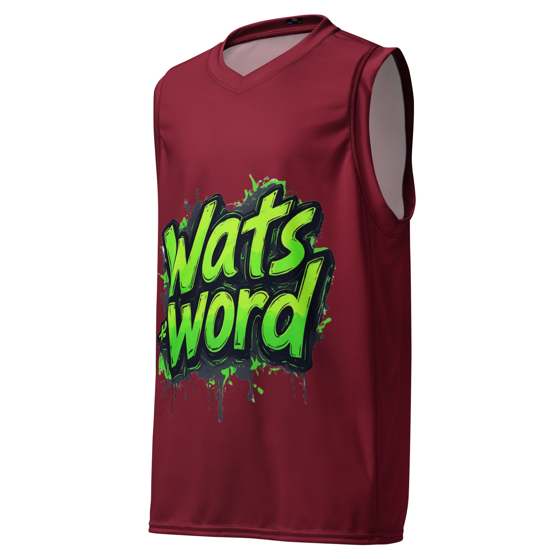 Graffiti What's The Word Unisex Basketball Jersey product image (1)