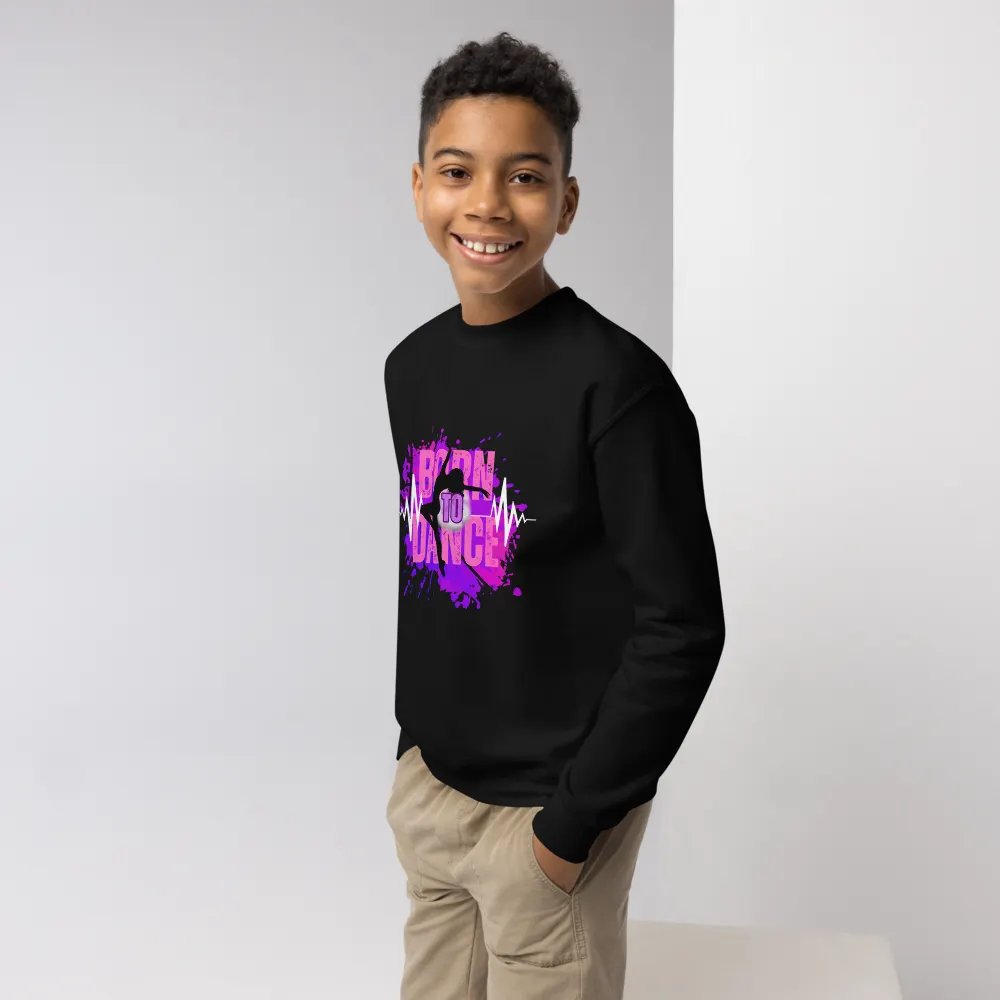Born to Dance Her Silhouette Enigma Youth Sweatshirt product image (11)