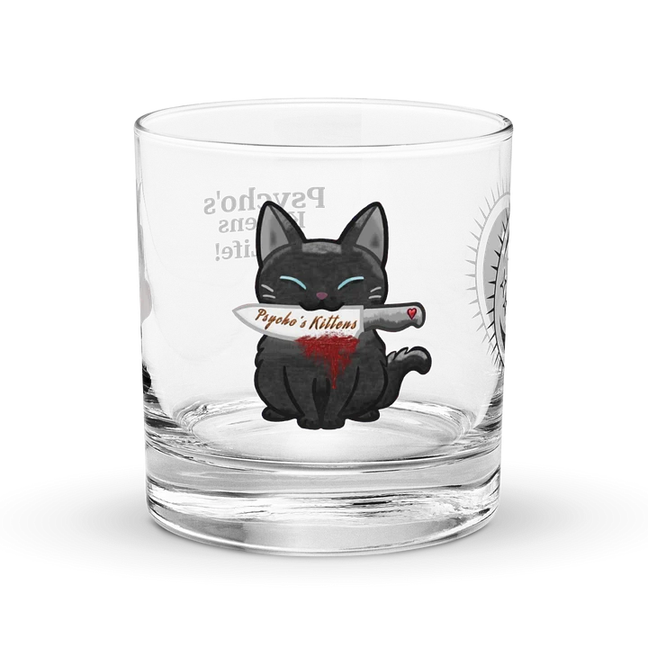 Psycho’s Kittens Rocks Glass product image (1)