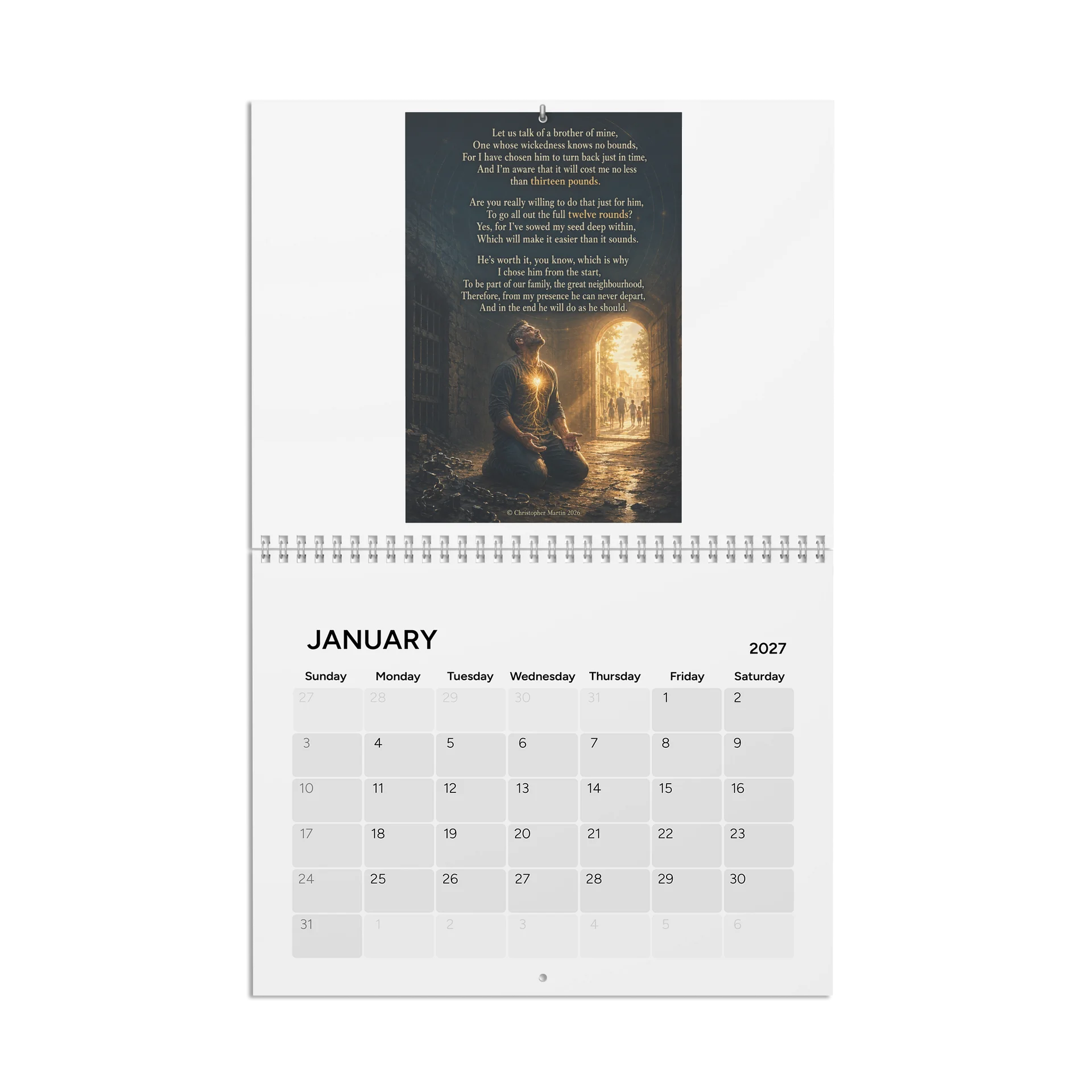 Calendar 2027 - Who is like the Lord? product image (1)