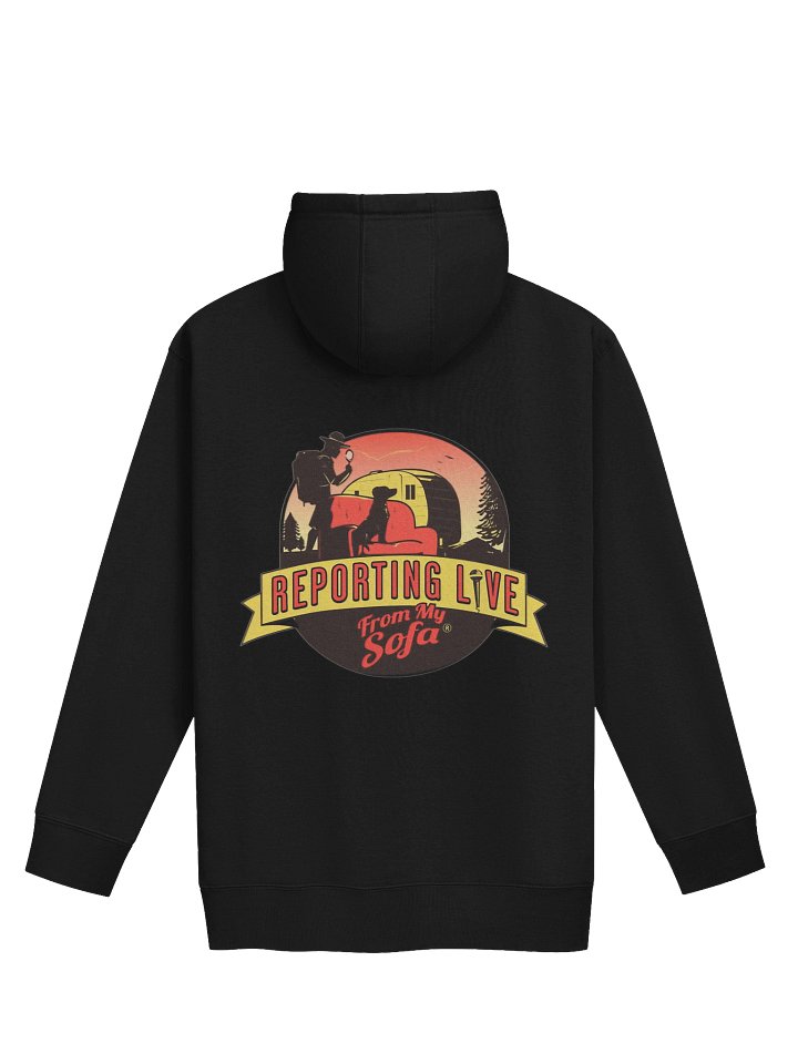 Reporting Live From My Sofa Signature Premium Unisex Hoodie product image (2)