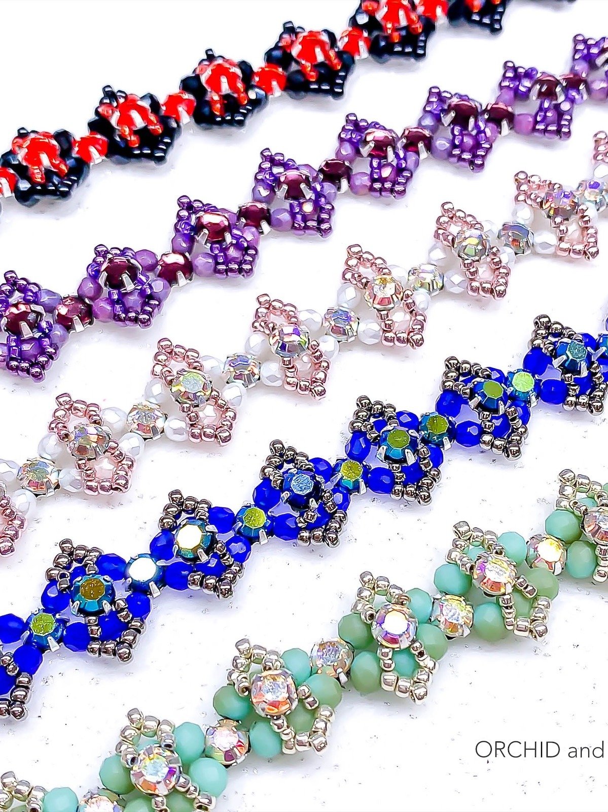 Beading Pattern – Rose Montee Marquise Bracelet product image (3)