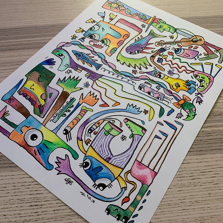Critter Coloring Page 1 product image (1)