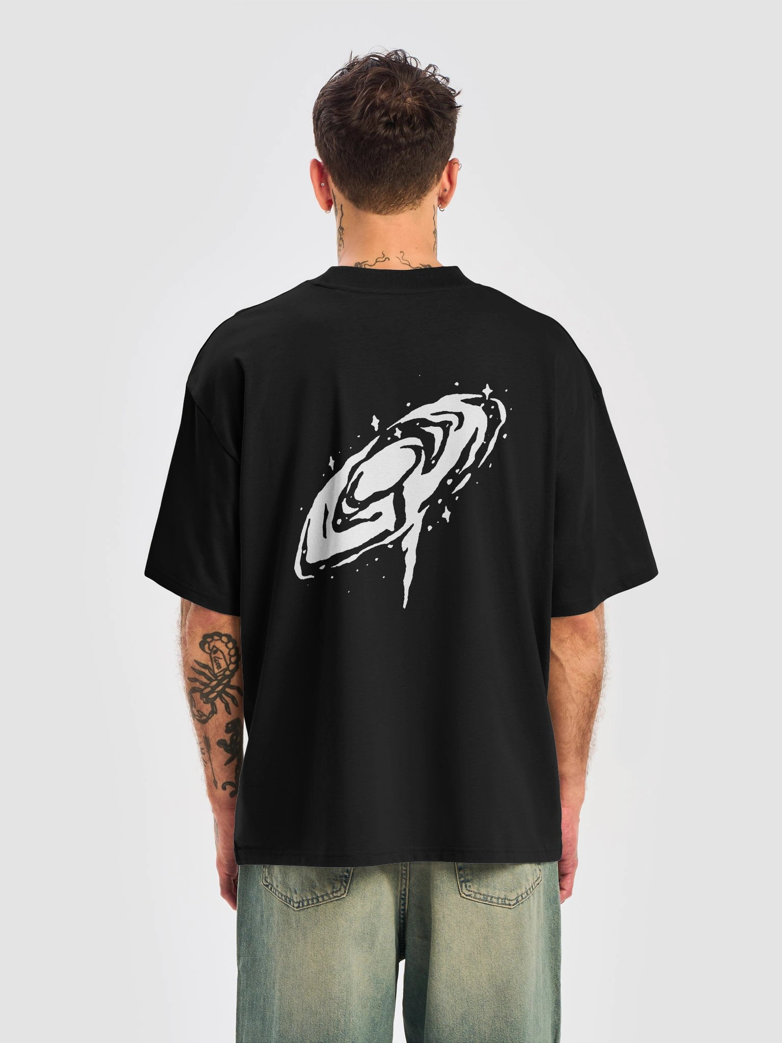 Oversized Shirt Men // Cosmic Vibes (White Logo) product image (6)
