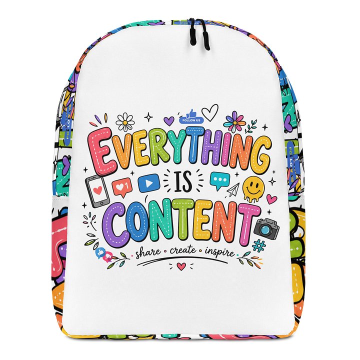 Everything Content Minimalist Backpack product image (1)