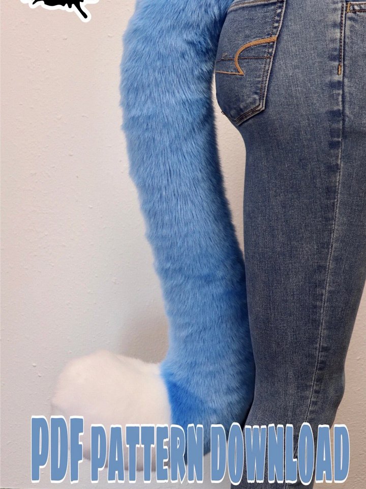 Large Feline Tail Pattern [PDF DOWNLOAD] product image (1)