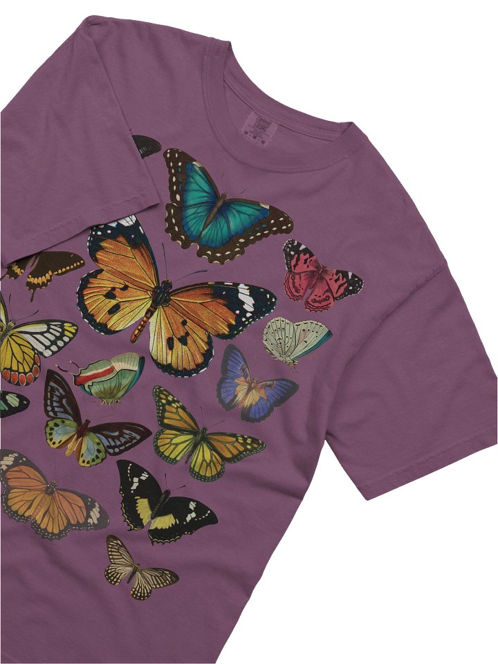 Vintage Butterfly Collection Shirt – Colorful Butterfly Graphic Tee, Nature Aesthetic Insect Art product image (2)