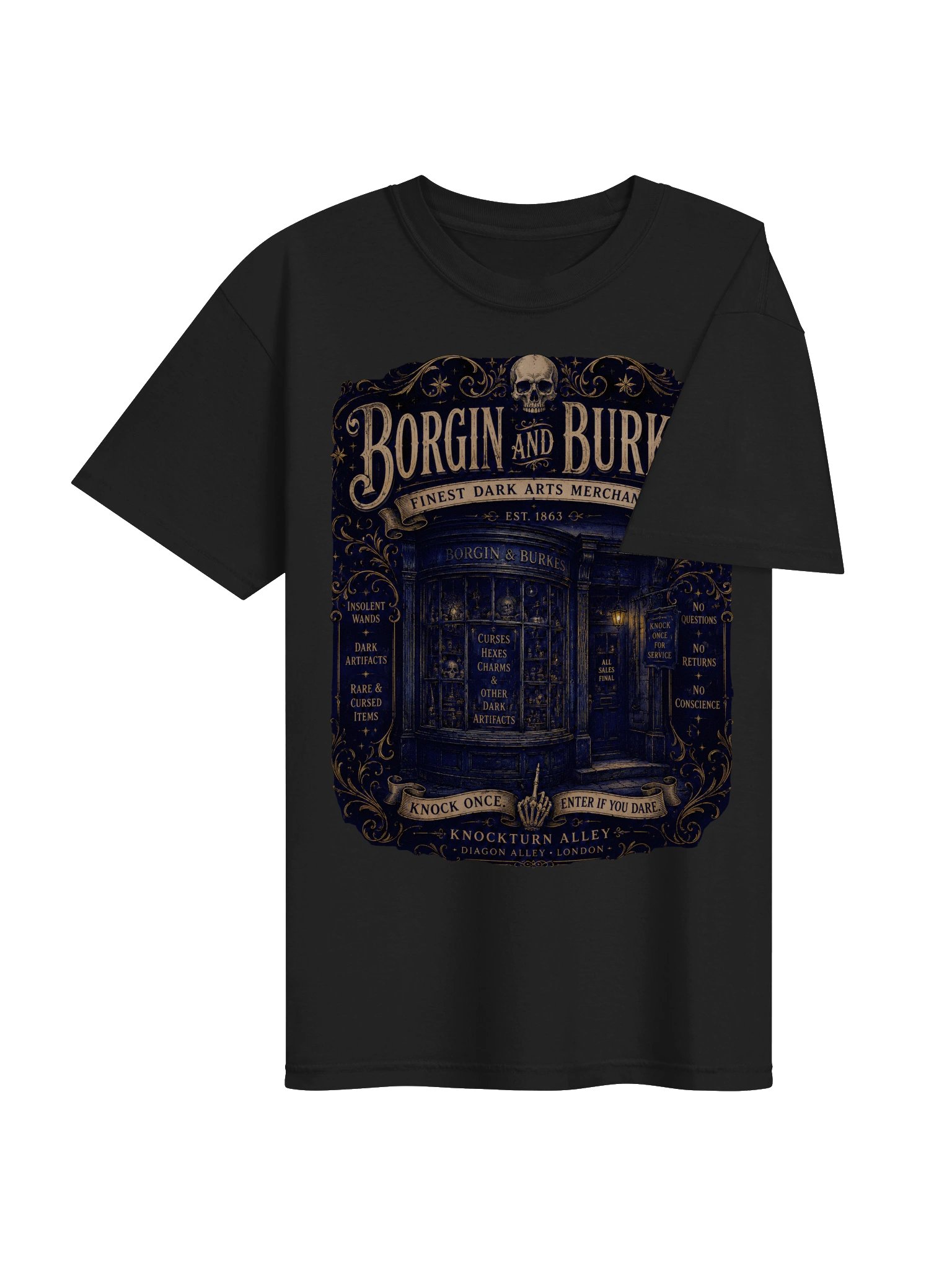 Borgin & Burkes™ – Finest Dark Arts Merchants Vintage Graphic Tee product image (19)