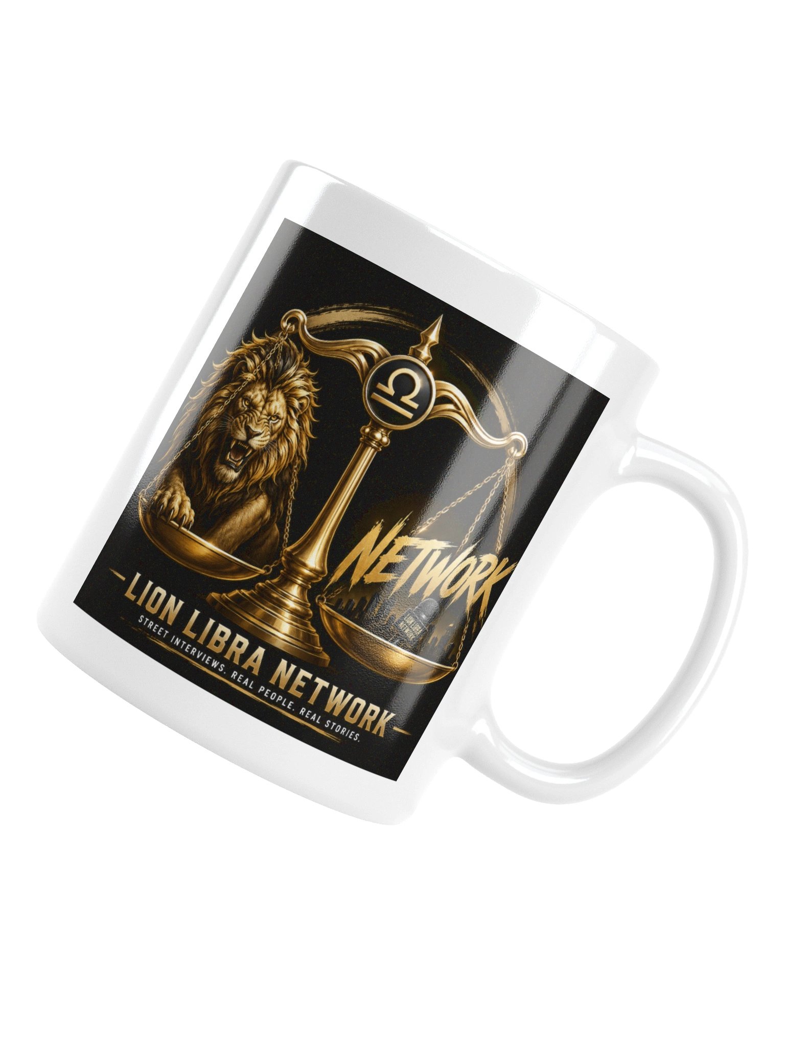 Lion Libra Network White Mug product image (16)