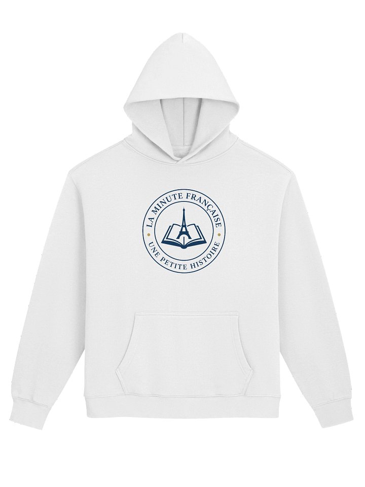 La Minute Française Classic Logo Hoodie — French Language Learning Merch 2 product image (2)