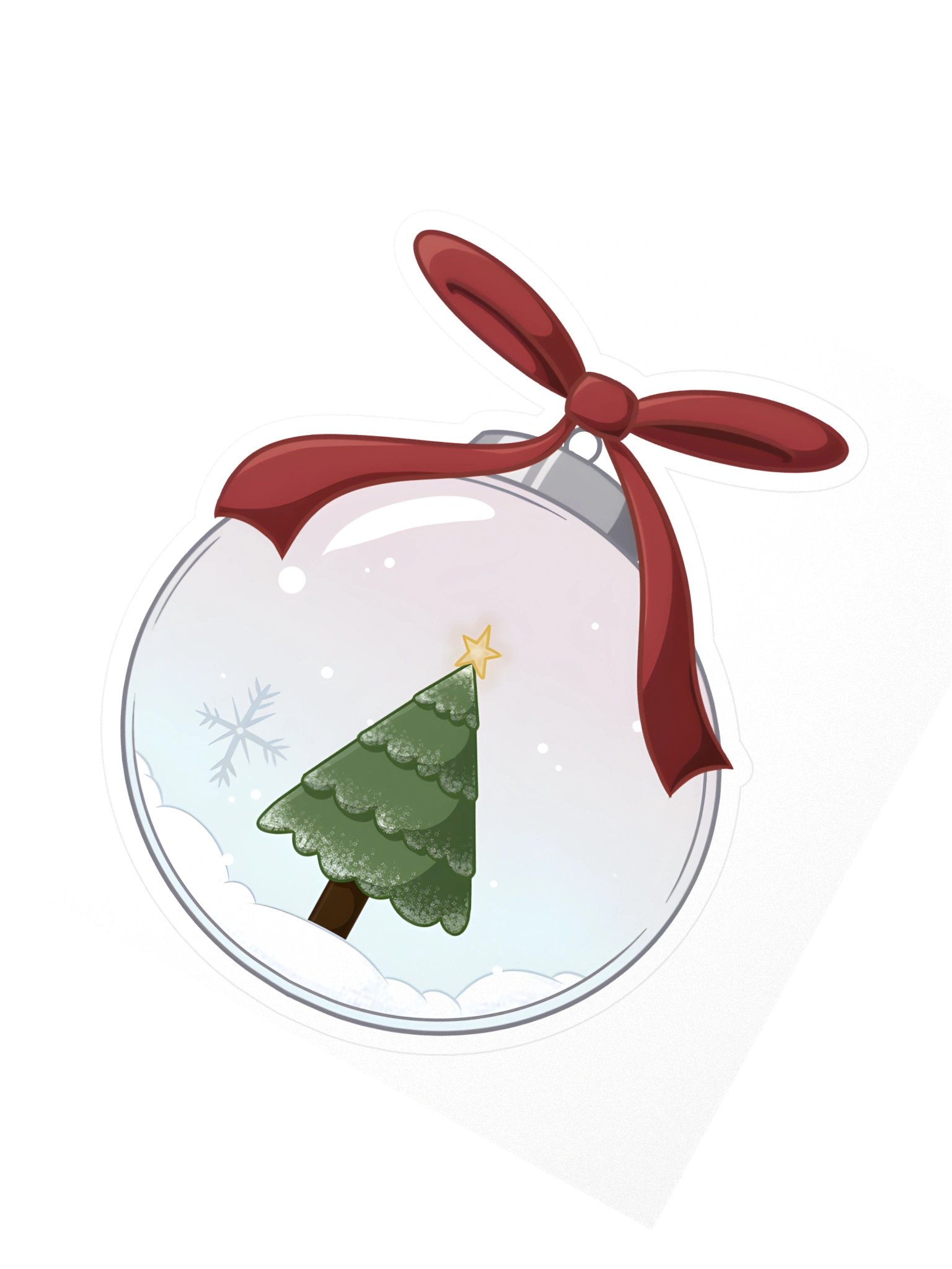 Snow Globe Ornament Sticker product image (2)