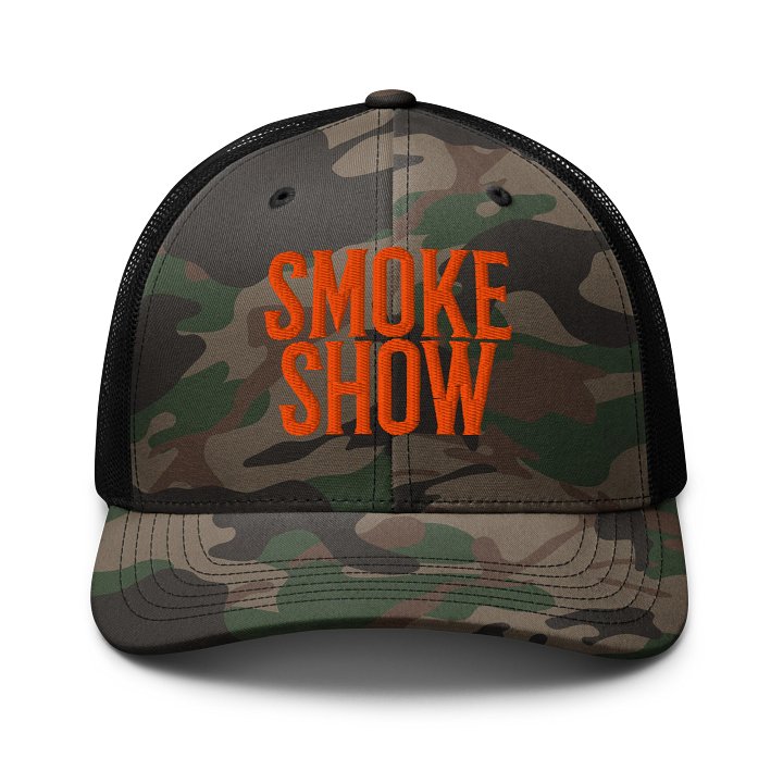 SMOKE SHOW Camo Trucker Hat product image (1)