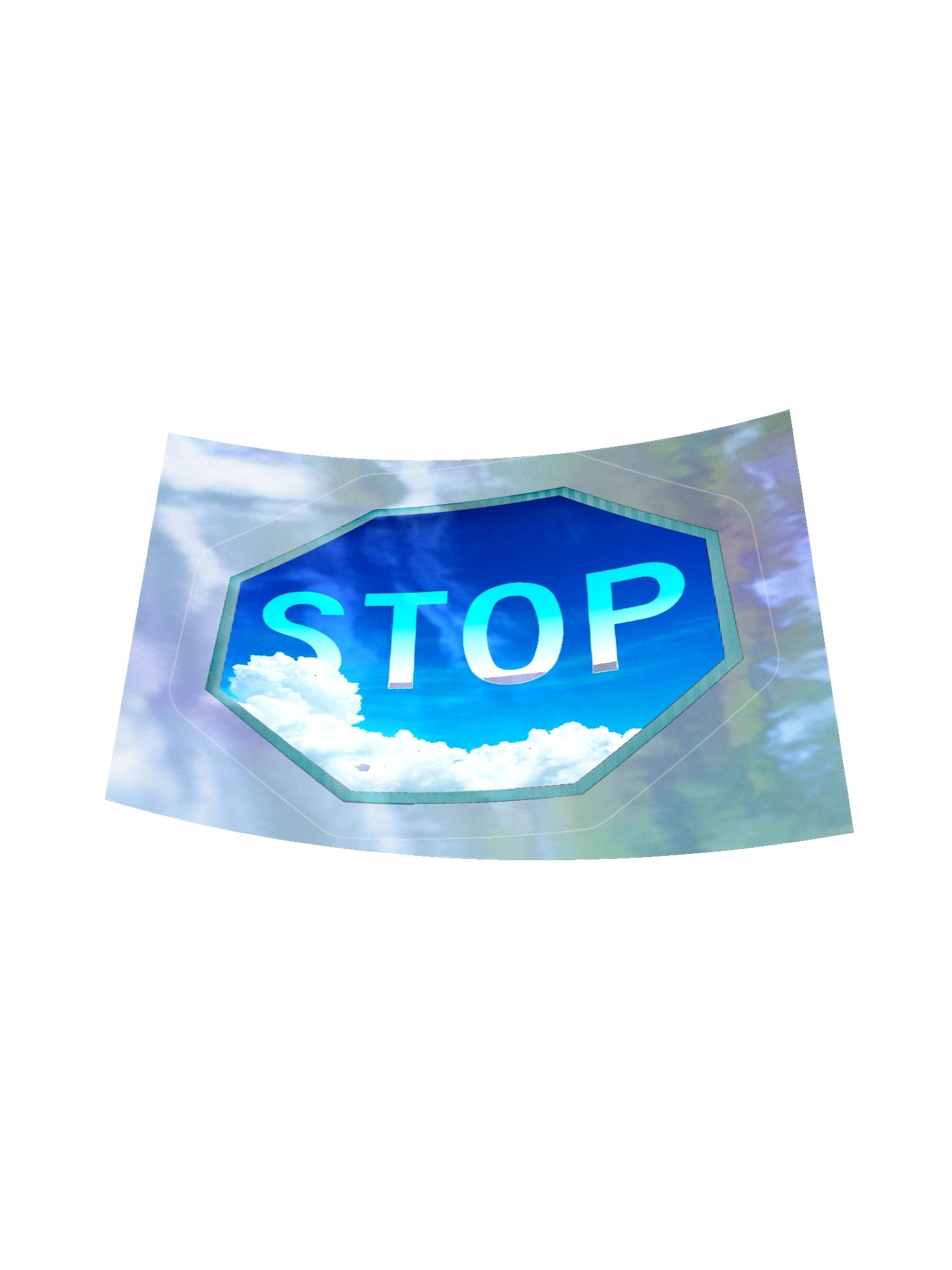 Stop Sign Clouds (Sticker) product image (16)