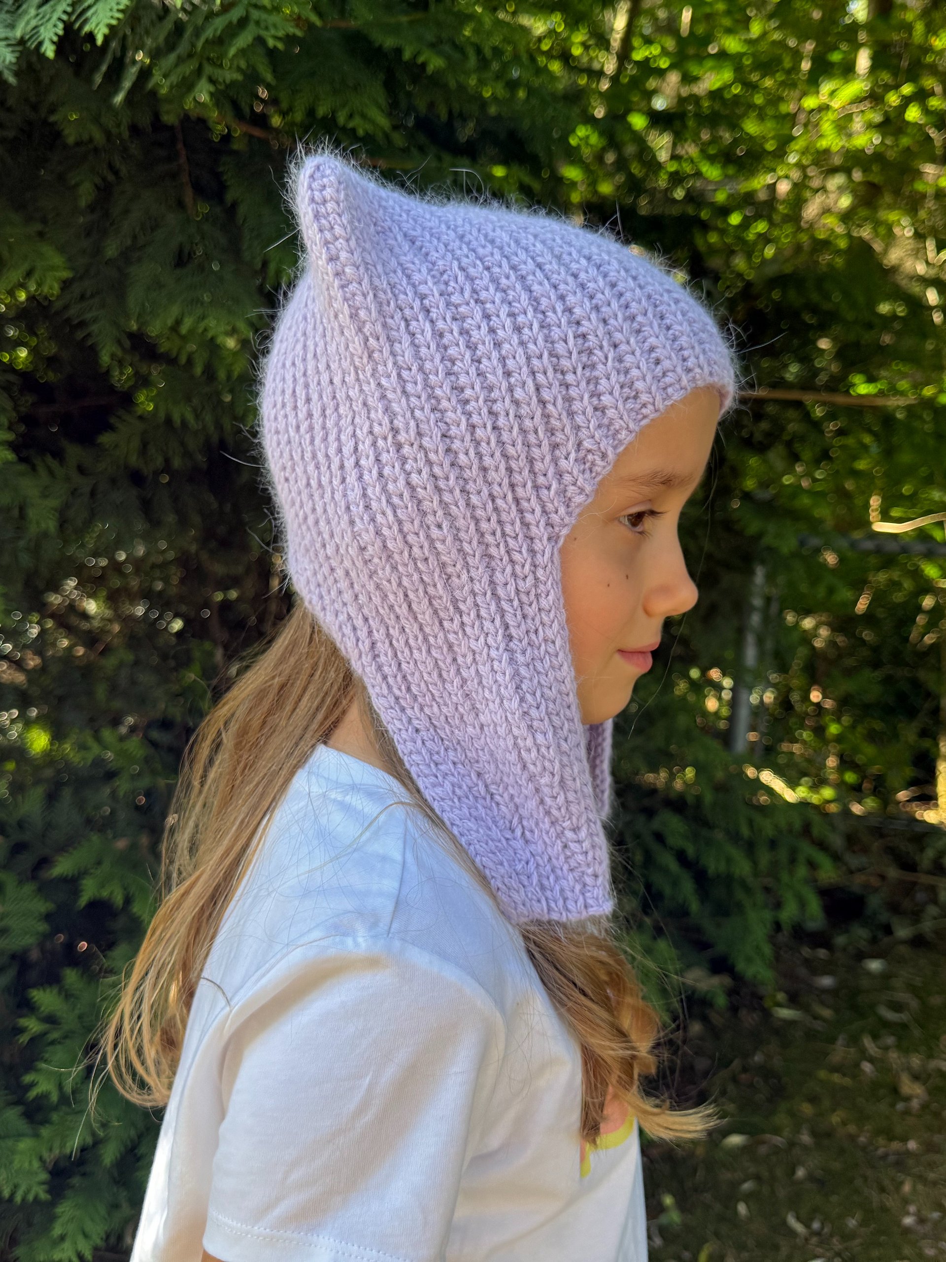 Crochet Kitty Hat with Ear Flaps Pattern product image (7)