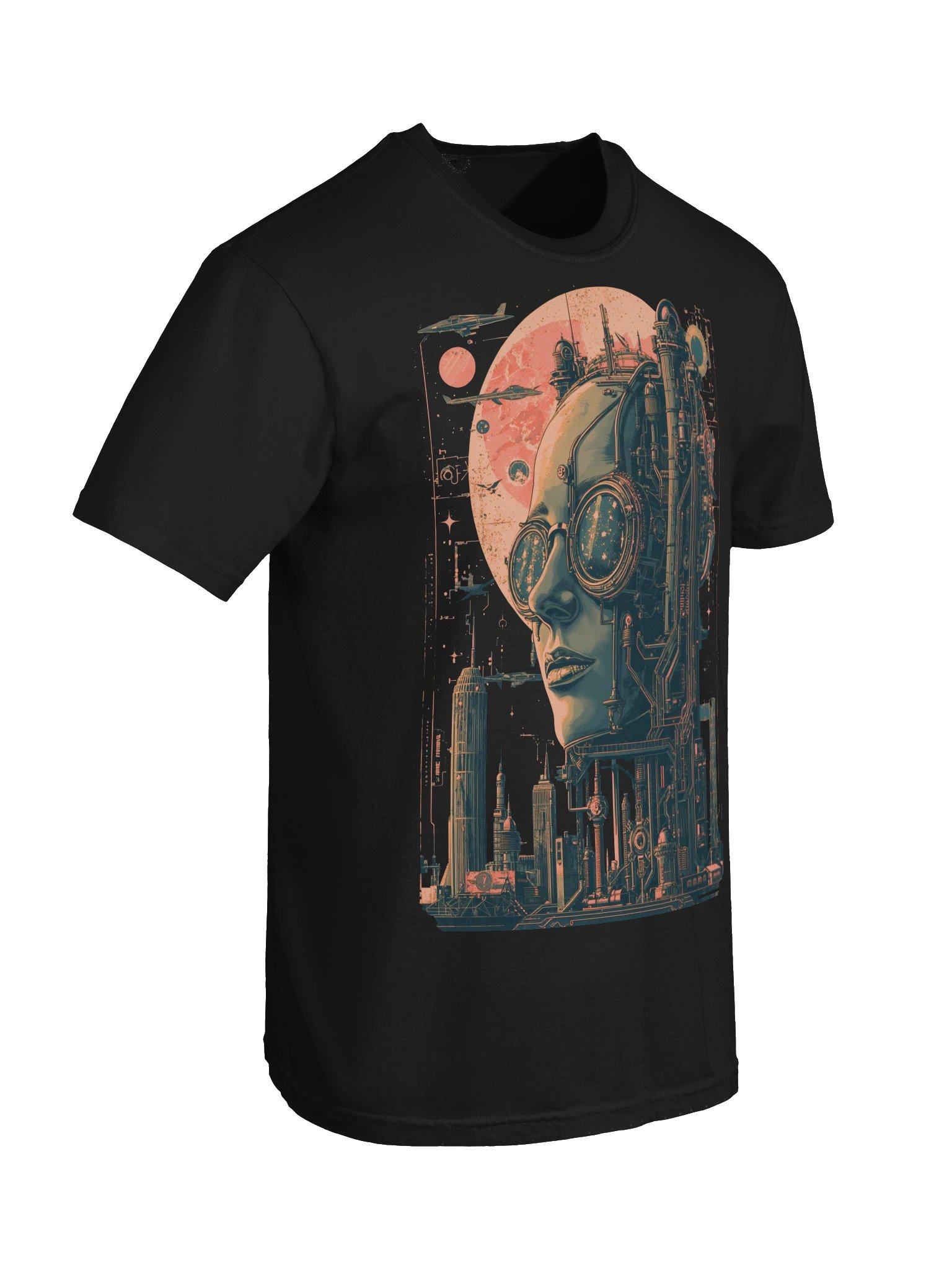 Retro Futurist Cyberpunk Vision Heavyweight T-Shirt product image (4)
