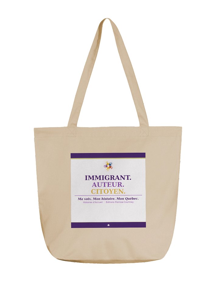 Tote Bag Immigrant · Auteur · Citoyen — Histoires d'Accueil product image (1)