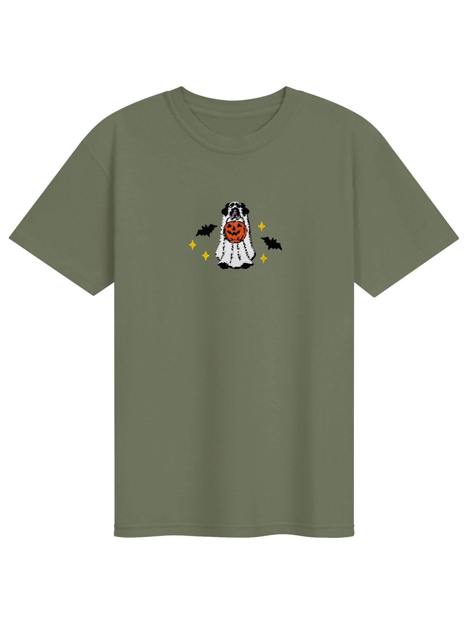 Halloween Newfoundland(Black) Embroidered T-Shirt product image (9)