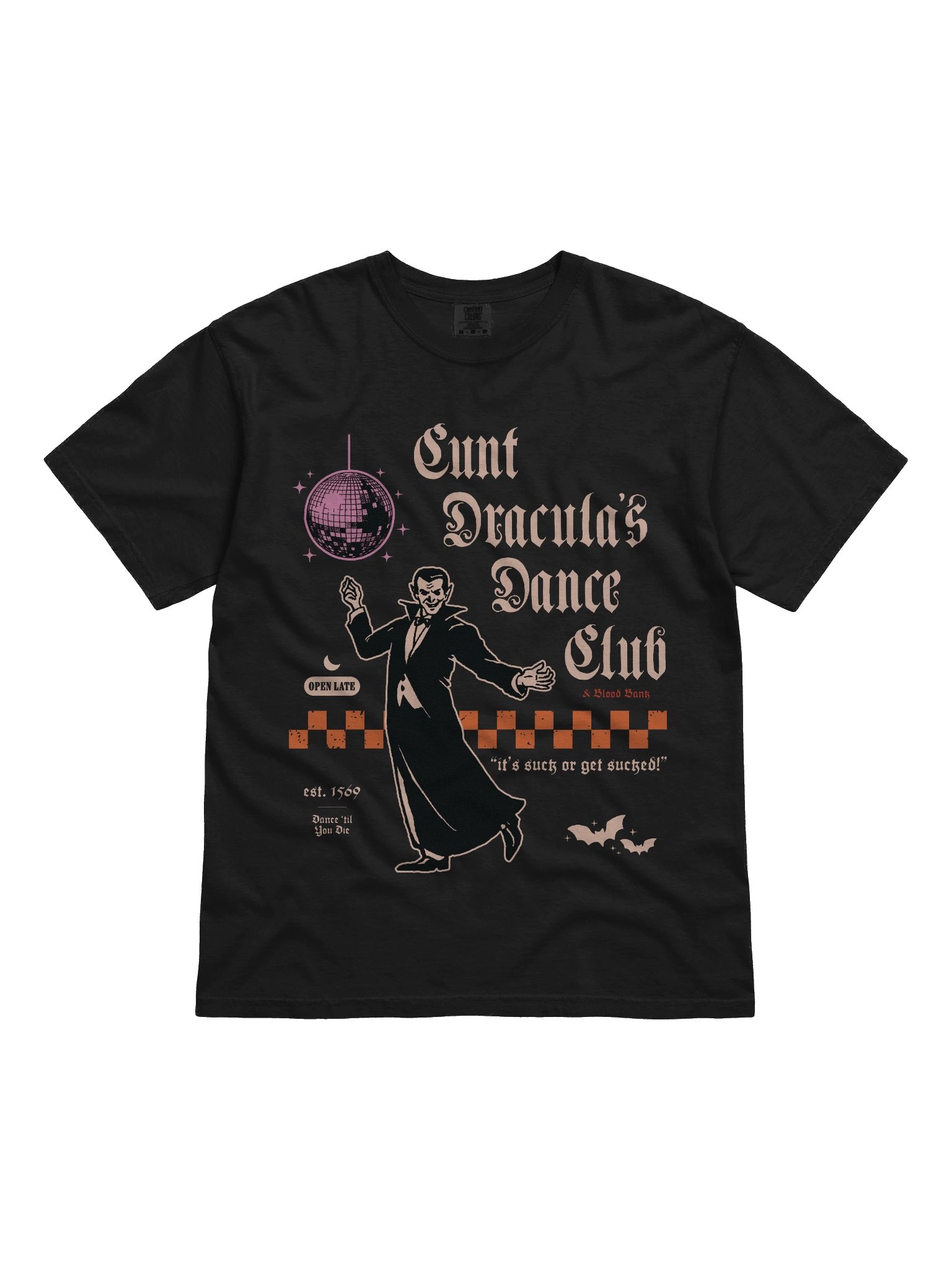 cunt dracula's dance club printed shirt product image (2)