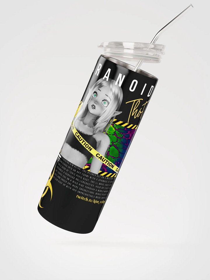 Stainless Steel Paranoid Thot Tumbler product image (2)