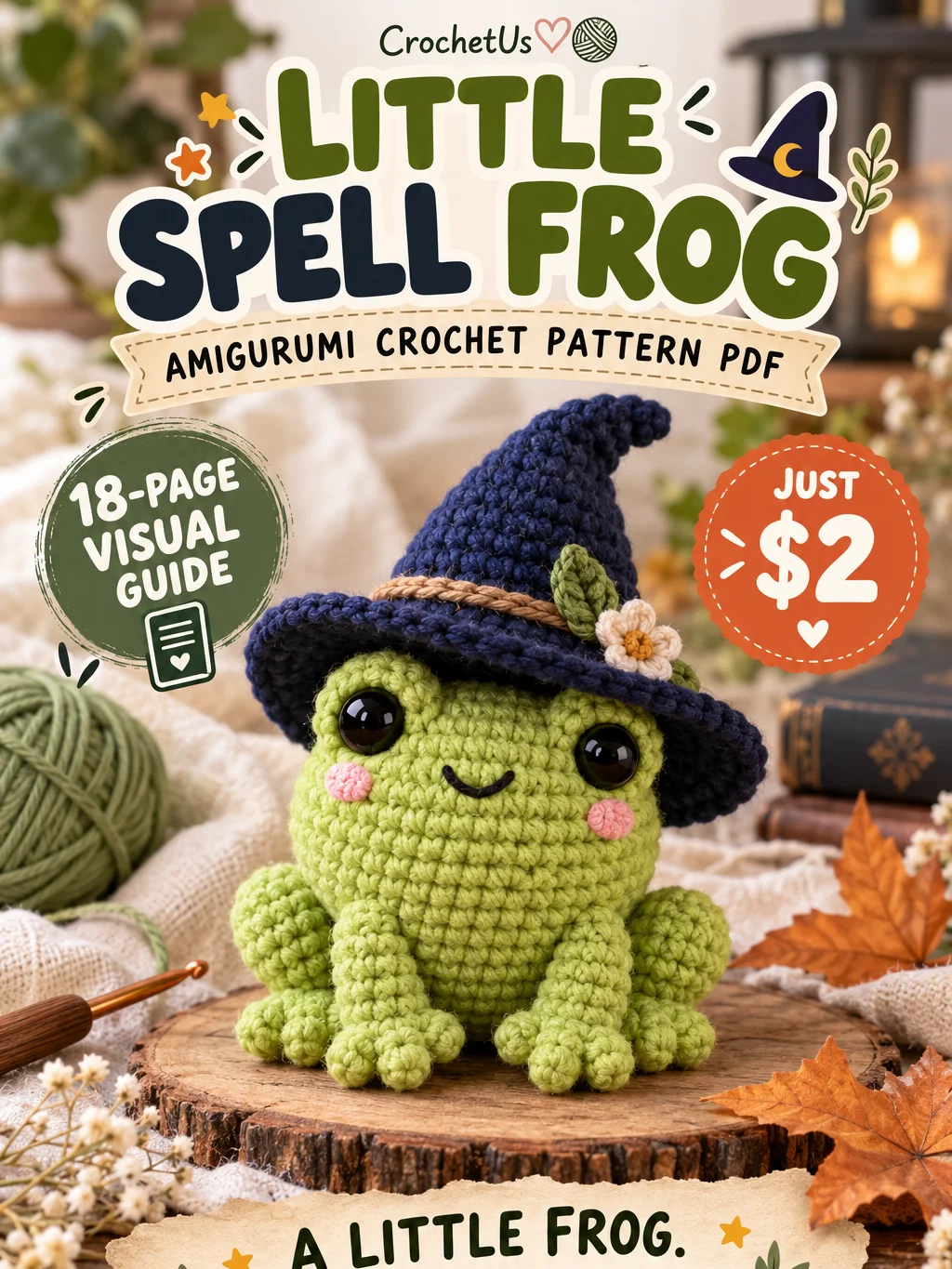 Little Spell Frog Crochet Pattern product image (1)