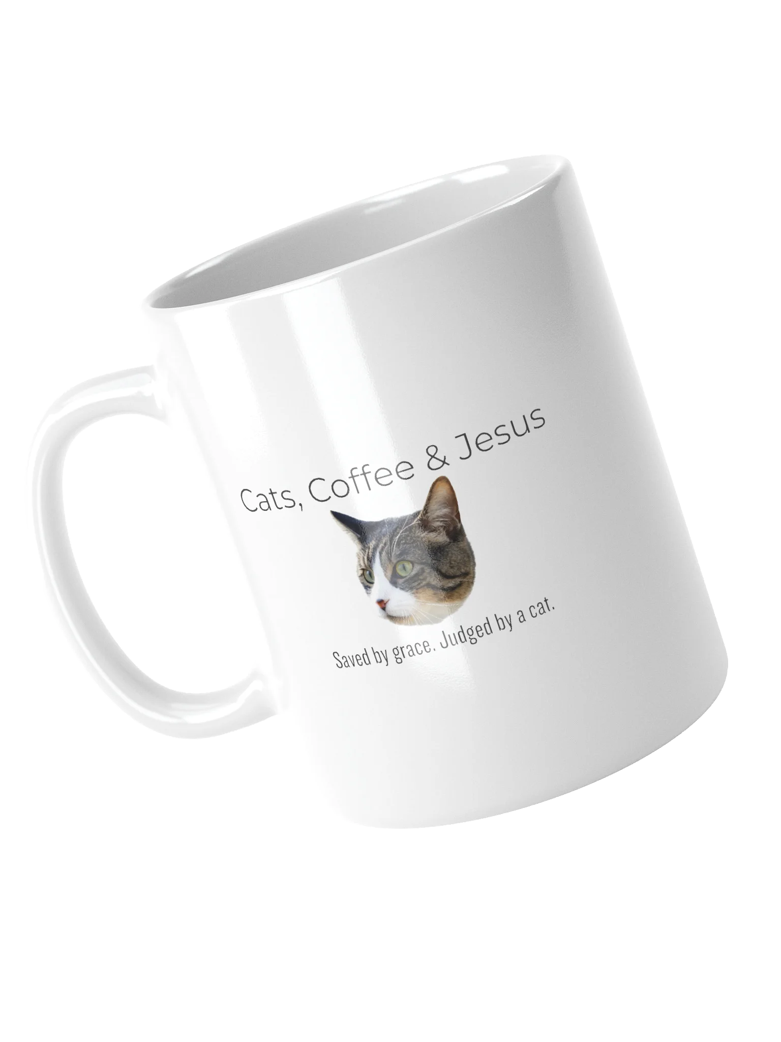 Cats, Coffee & Jesus White Mug product image (4)