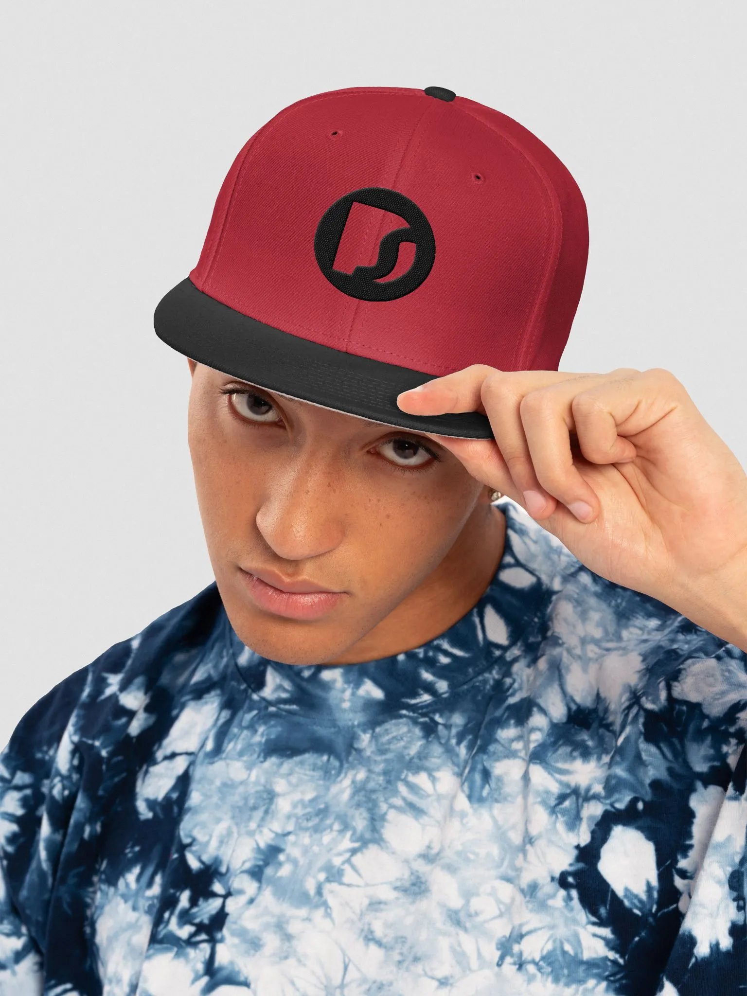 Dedicated Snapback Black/Red Two Color product image (5)