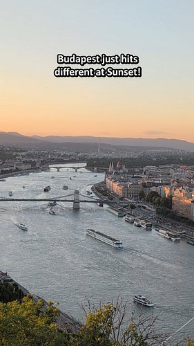 Budapest just hits different at sunset 🌅

A quiet golden hour moment from the Citadel, looking over the Danube, the bridges, ...