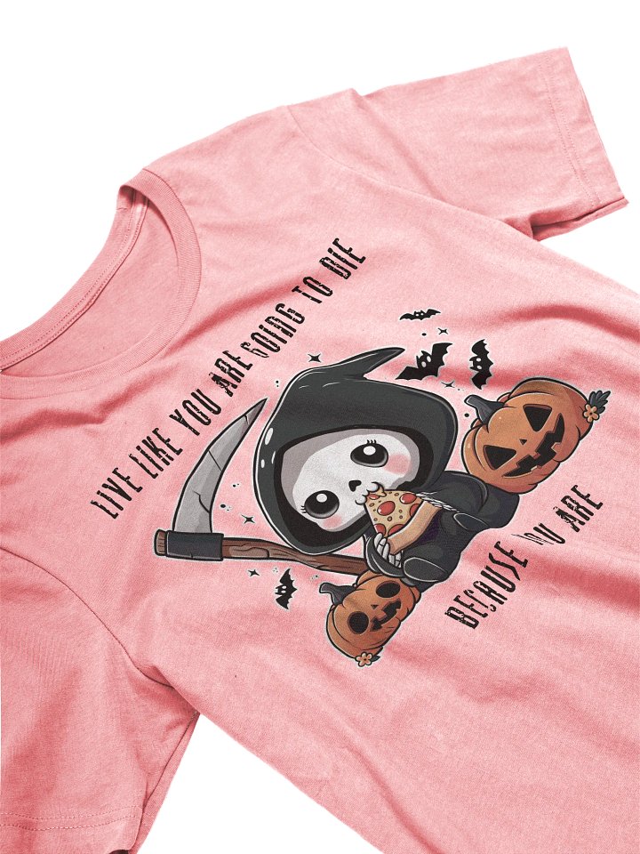 Grim Pizza Party Unisex T-Shirt - Light Colors product image (2)