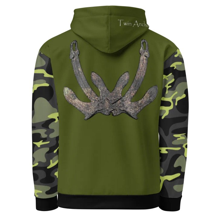2 Anchor (Camouflage & Green) – Performance Marine Wear | Twin Anchor Apparel North Current Line product image (1)