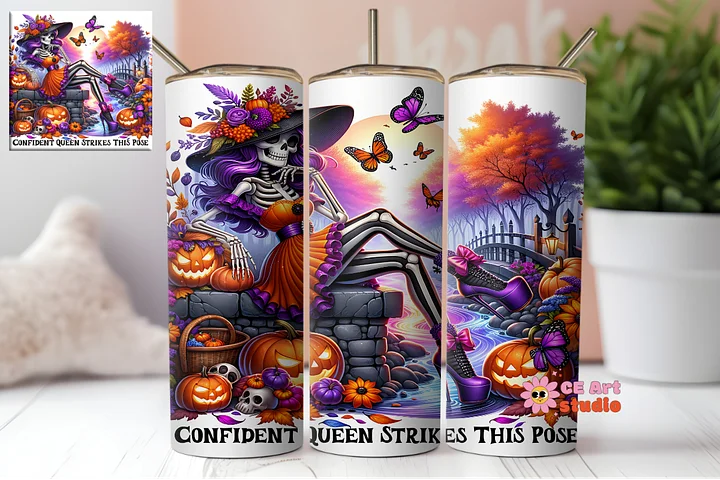 Confident Queen Strikes This Pose Tumbler Wrap PNG product image (1)