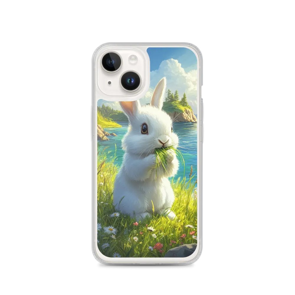 MagSafe® Clear Case for iPhone® – Happy meadow bunny product image (4)