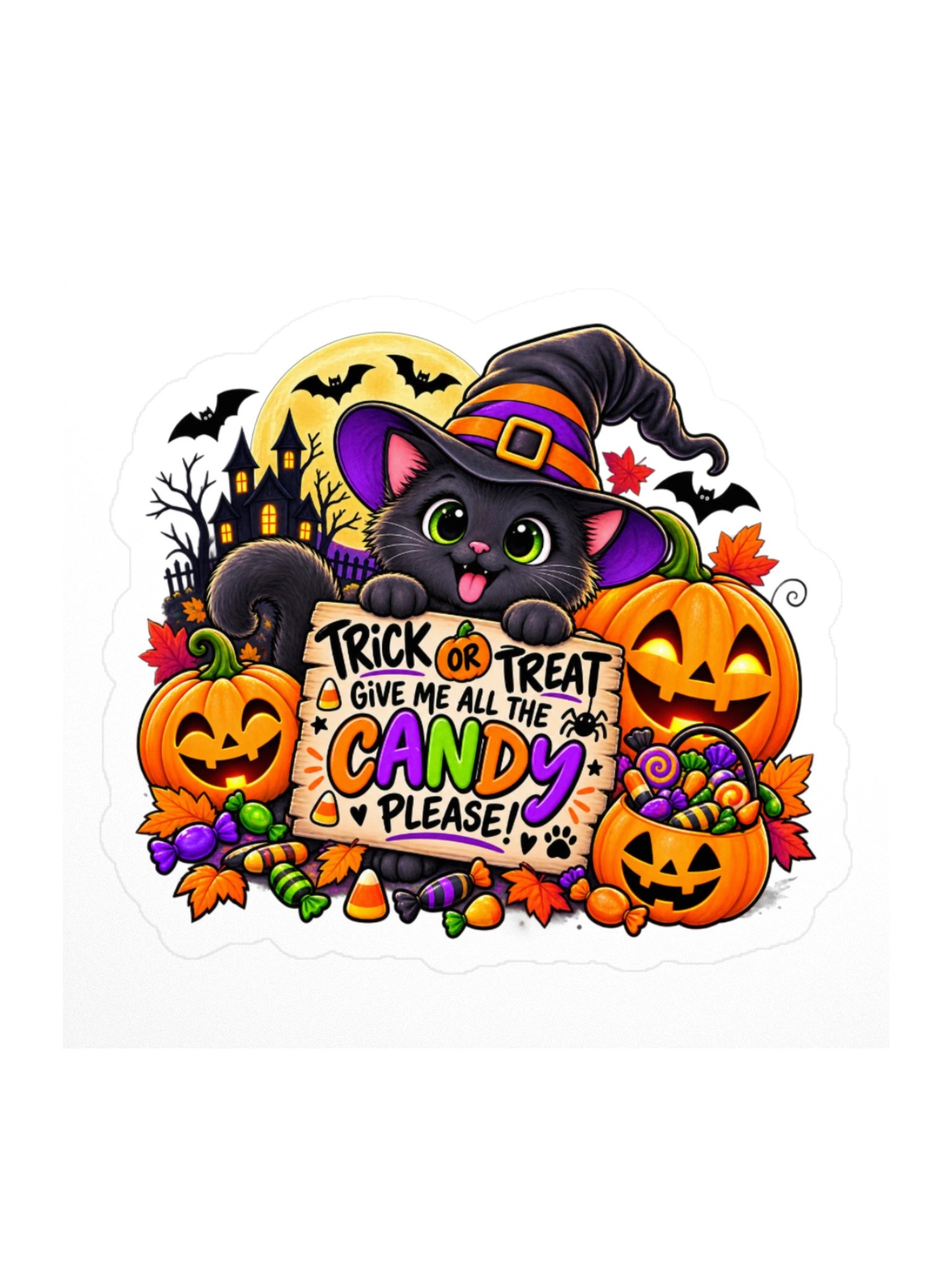 Give Me All the Candy Please Sticker product image (1)