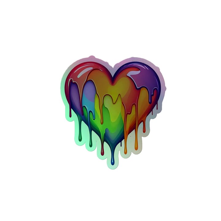 Holo Art Heart Sticker product image (2)