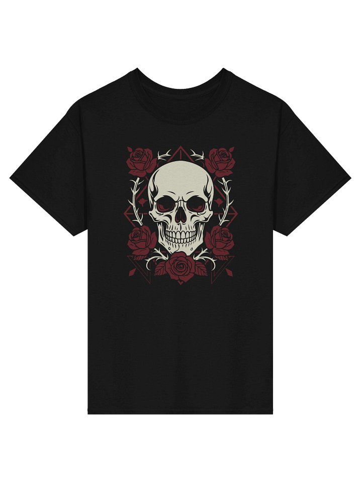 Skull & Roses — Dark Floral Statement T-Shirt product image (2)