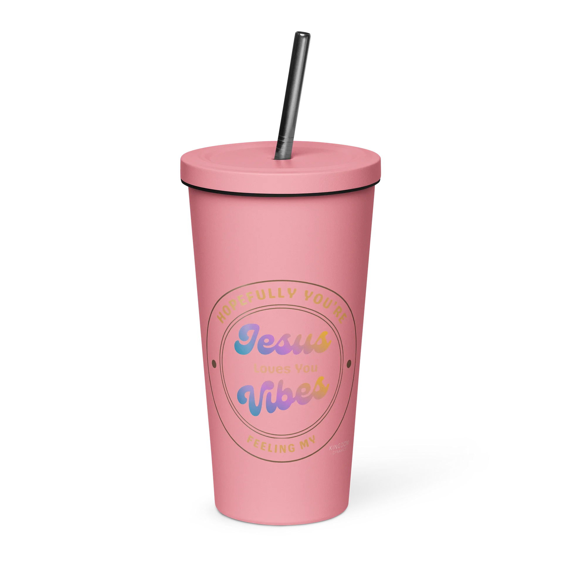 Jesus Vibes Travel Tumbler - Pink product image (1)