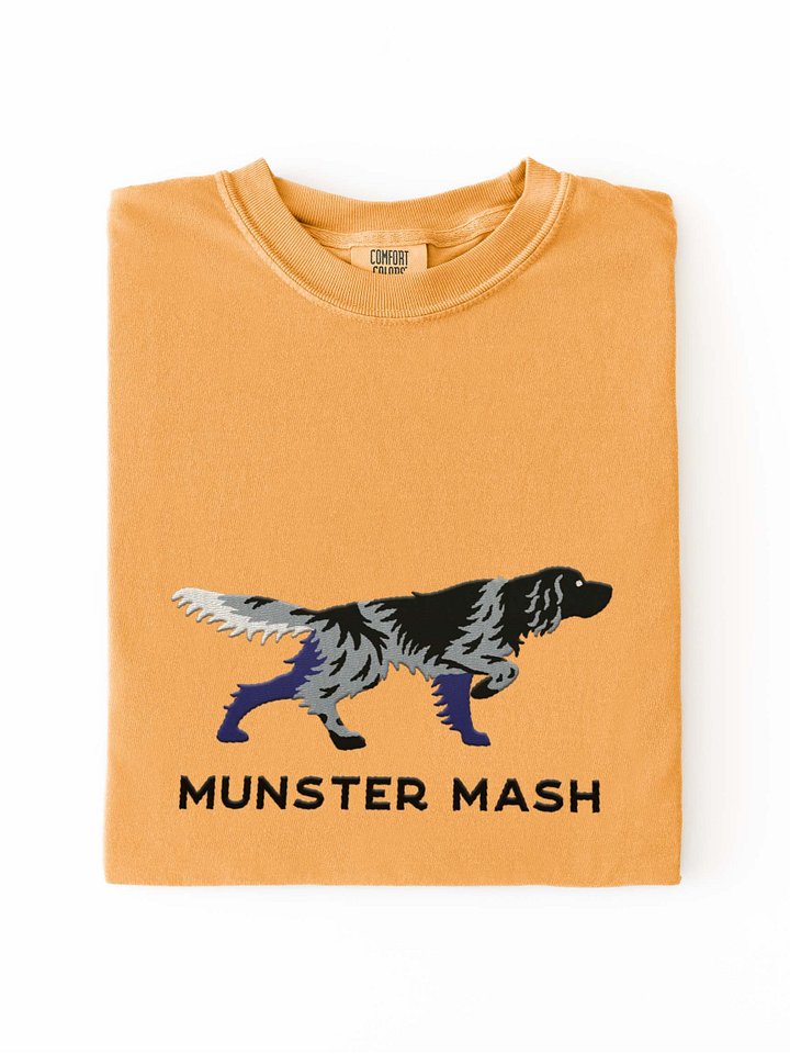 Munster Mash T-Shirt (Embroidered) of a Large Münsterländer(Blue Roan) product image (2)