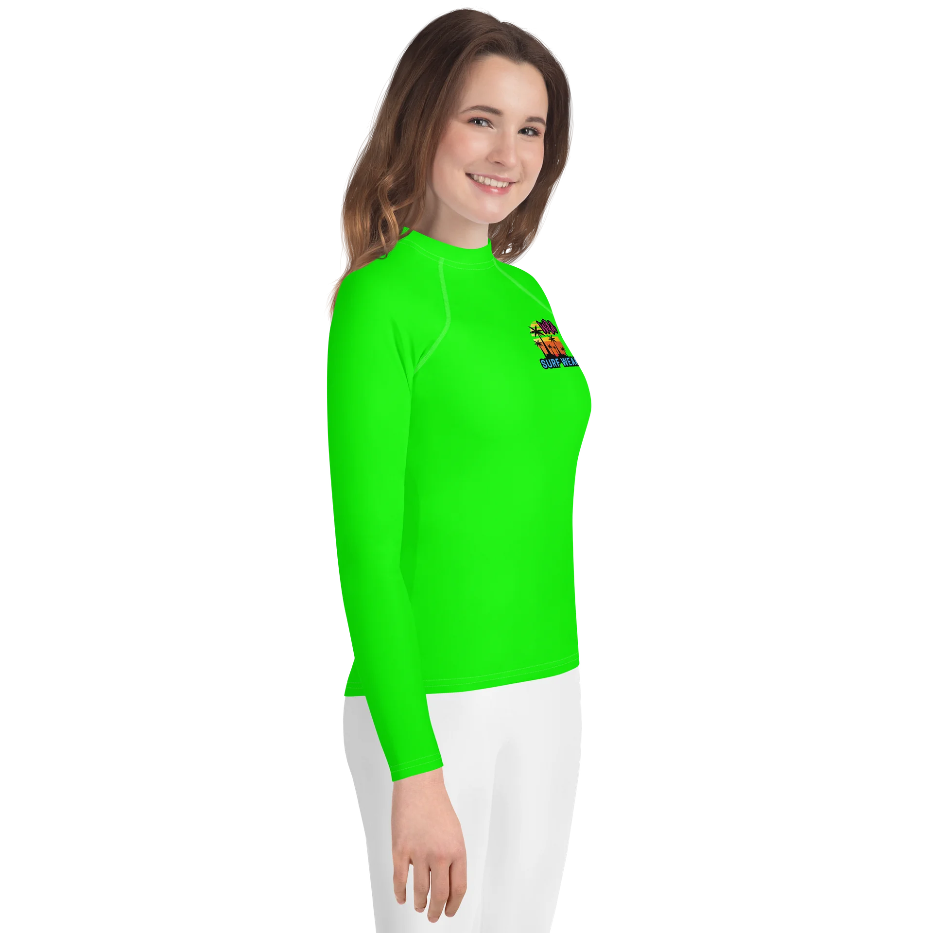 Wild Green Neon Youth Rashguard product image (5)