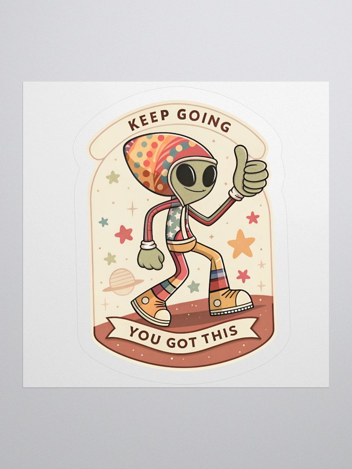 Rasta Alien Sticker product image (1)
